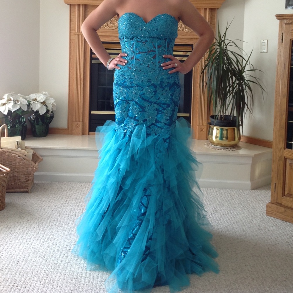 Jovani size 8 mermaid prom dress
